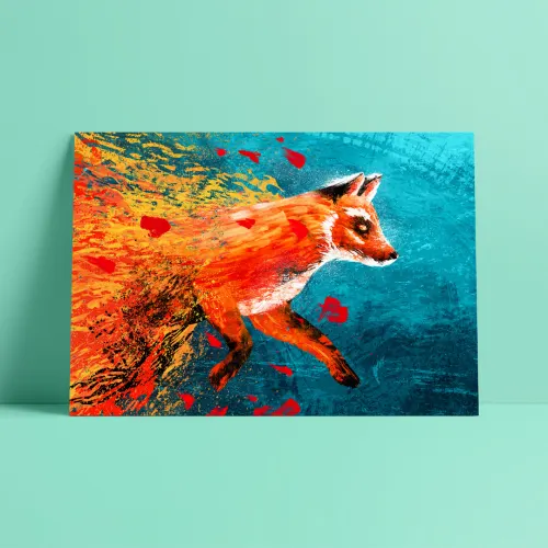 Antti Sakari Yrjölän kuvittama Kettu juliste