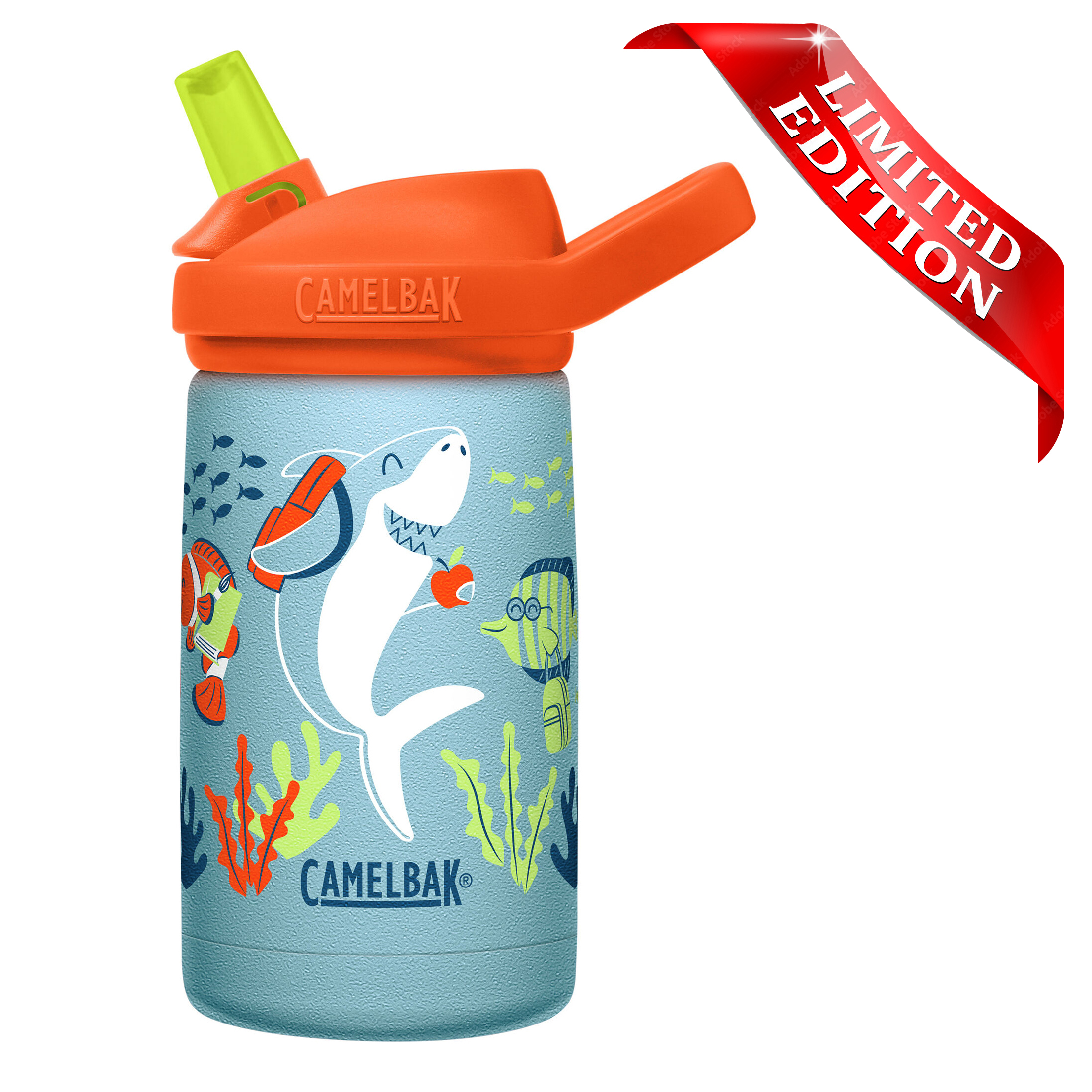 CamelBak Eddy+ Kids SST Vacuum Insulated 12oz - School of Sharks