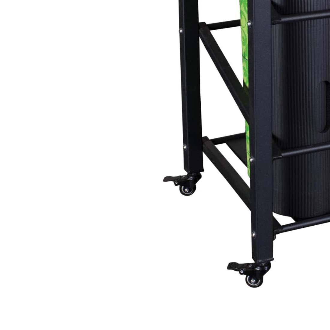 Body-Solid GYR500 Foam Roller / Yoga Mat Storage Cart Rack