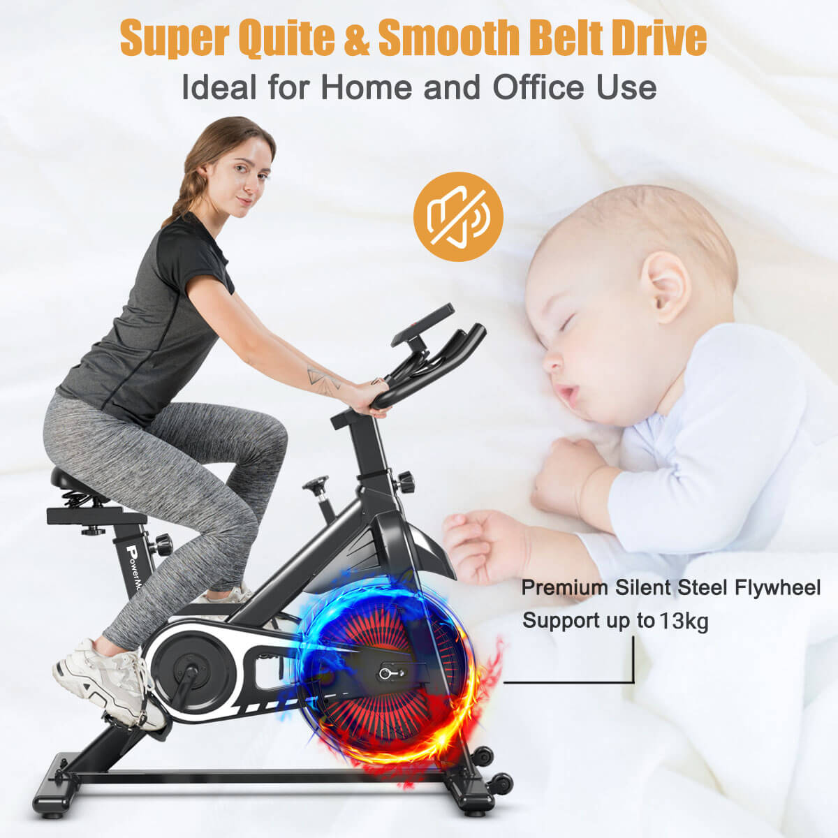 Buy PowerMax Fitness BS 151 Spin Exercise Bike Online at Best
