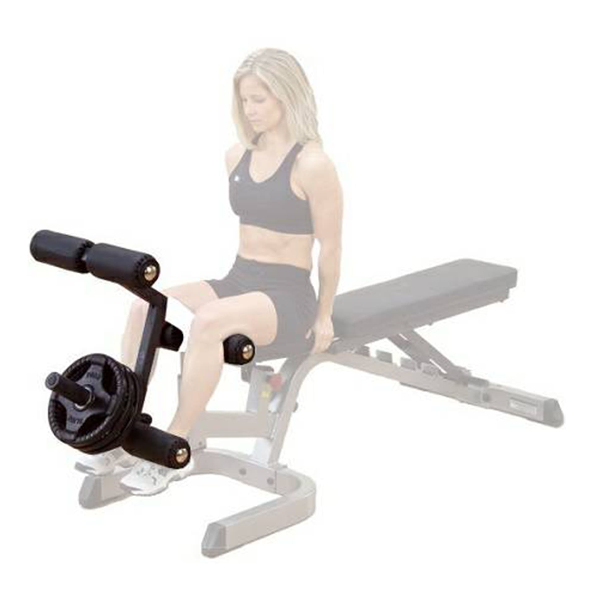 Leg developer bench attachment top
