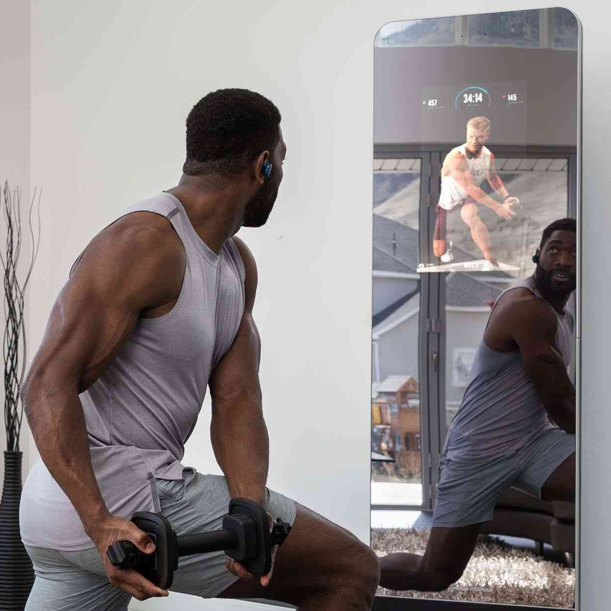 Workout mirror trainer new arrivals