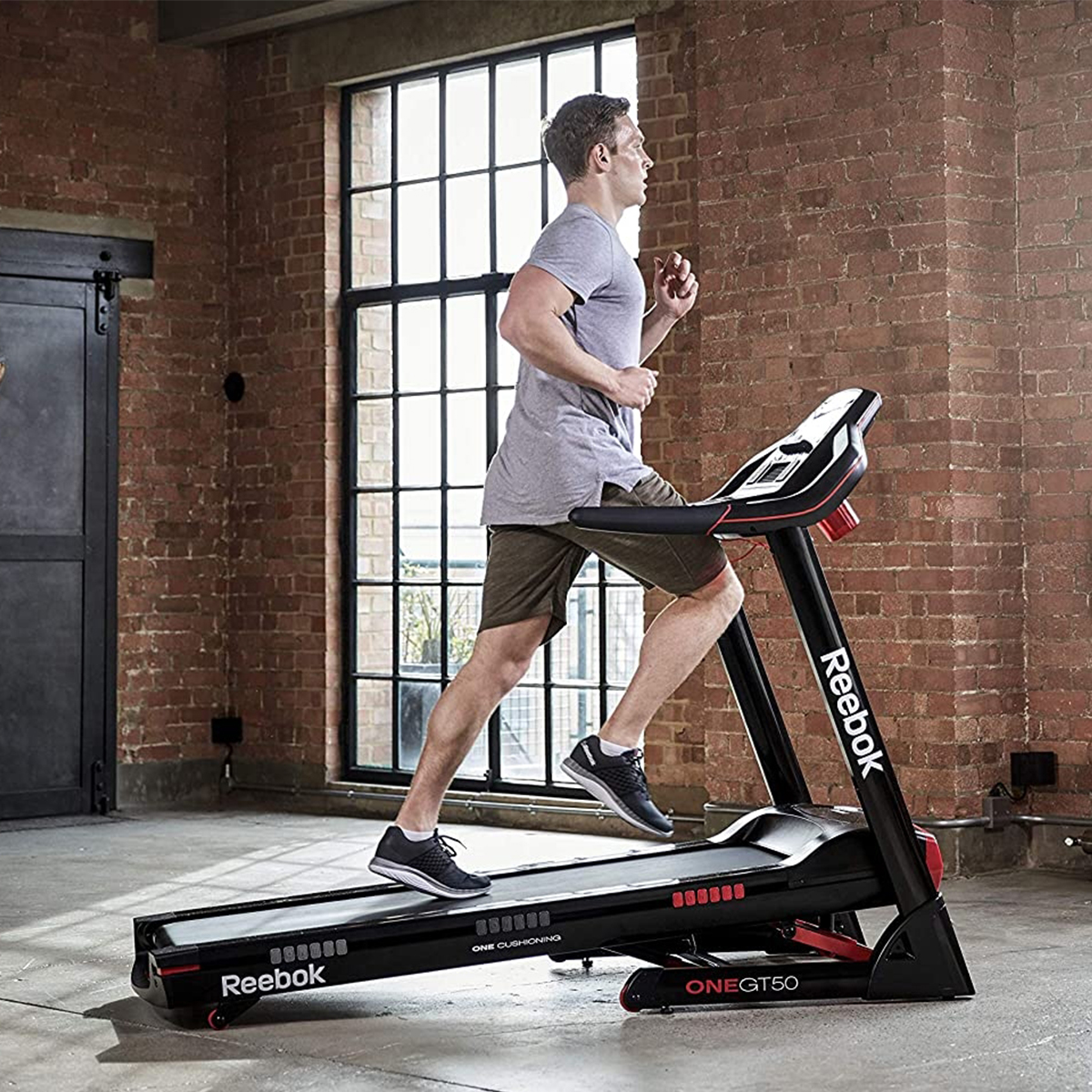 Buy Reebok Fitness GT50 One Series Treadmill + Bluetooth Black Online at Best Price in Saudi.