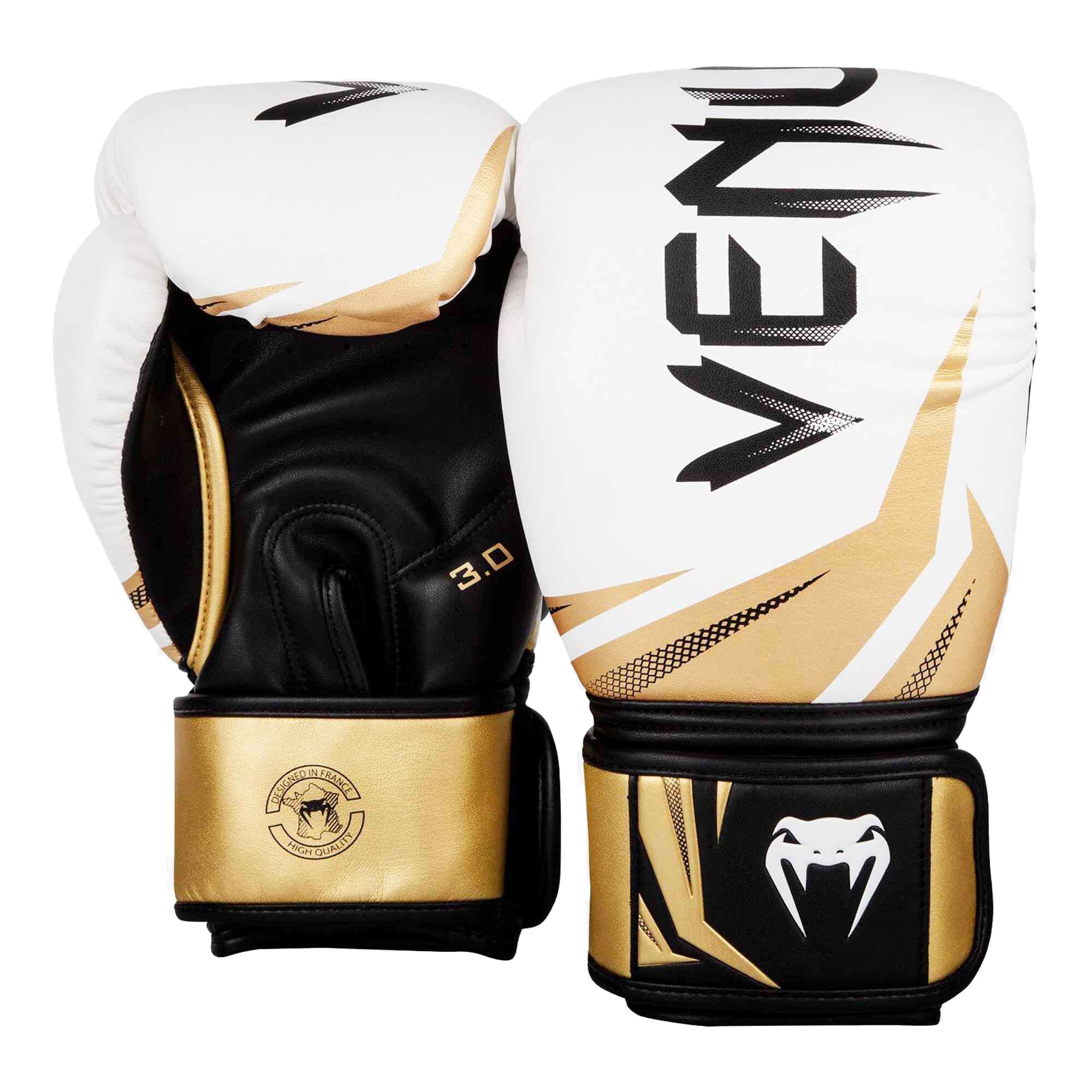 Buy Venum 10 Oz Challenger 3.0 Boxing Glove White Black Gold