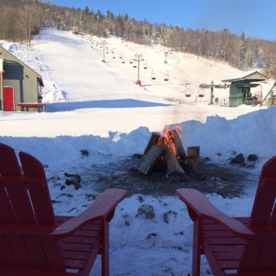 Warm up by the fire-pit ( S'mores kits available)