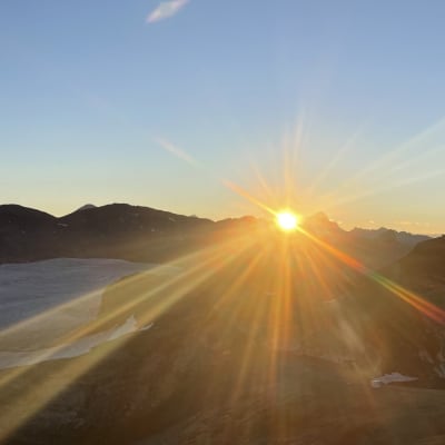 Crans-Montana Sunrise at Plaine Morte photo