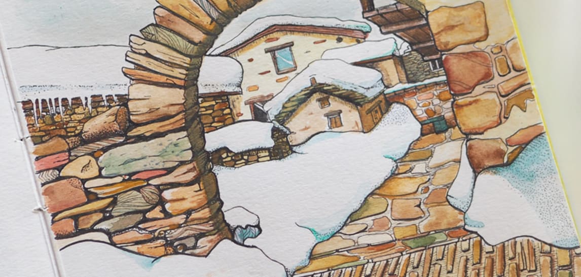 Drawing Workshop – Create Your Vacation Sketchbook in the Heart of the Mountains photo