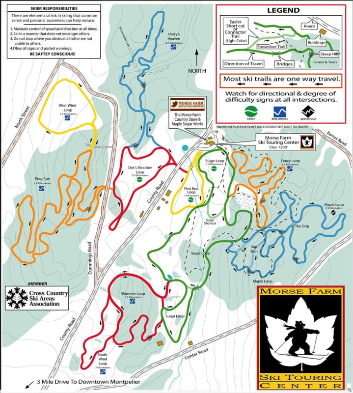 Morse Farm XC Trail Map 1