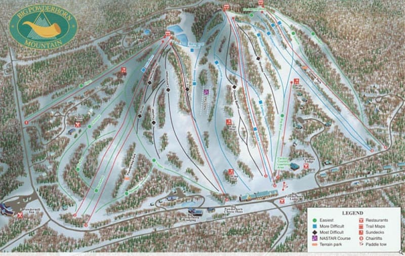 Big Powderhorn Trail Map Liftopia