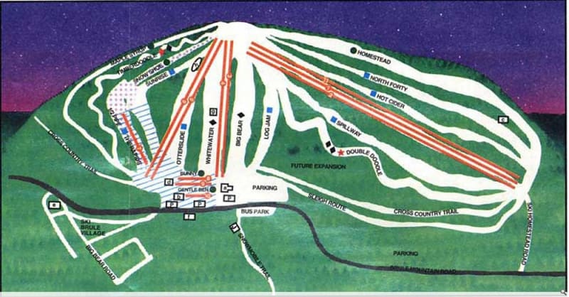 Ski Brule Trail Map 1