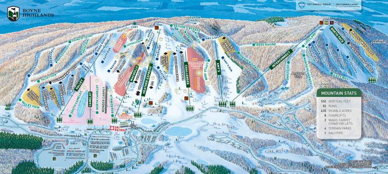Boyne Highlands Trail Map  Liftopia