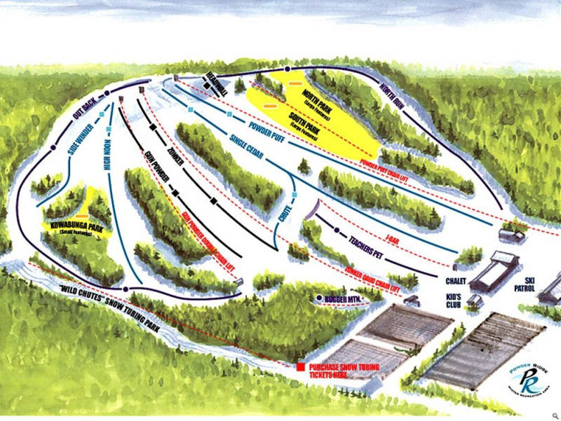 Powder Ridge Trail Map 1