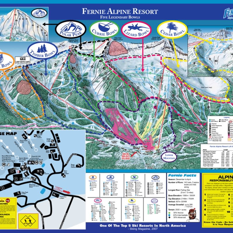 Fernie Alpine Trail Map 1