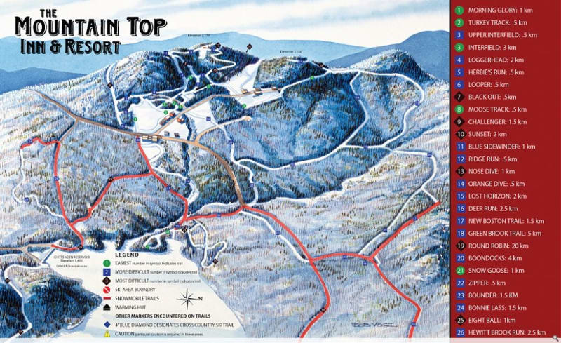 Mountain Top XC Trail Map 1