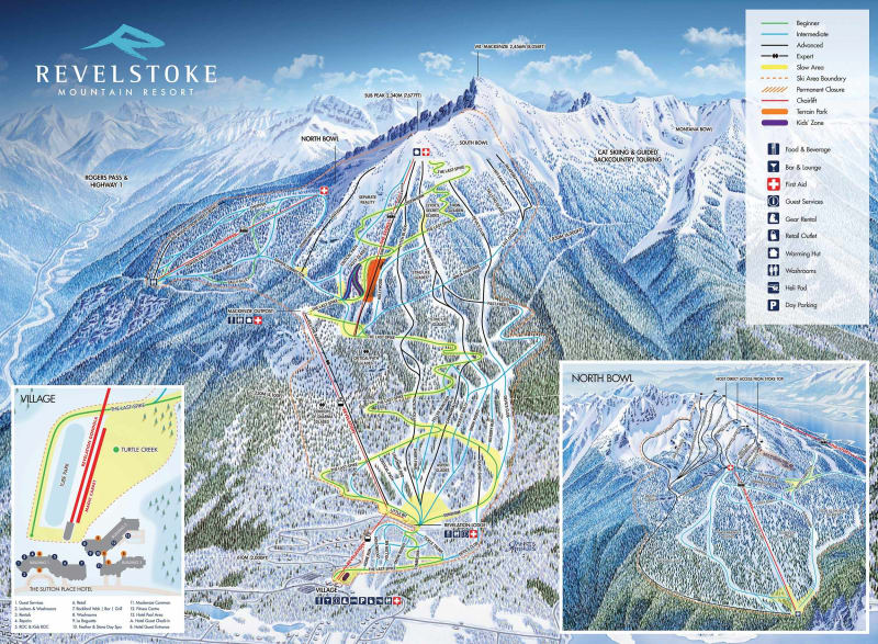 Revelstoke Mountain Resort Trail Map | Liftopia