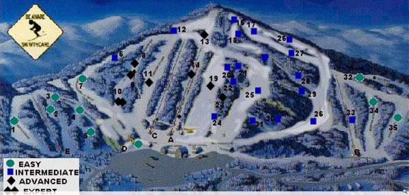 Mt. Abram Trail Map 1