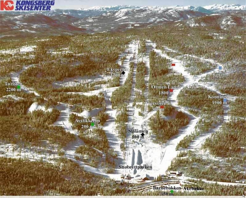 Kongsberg Trail Map 1