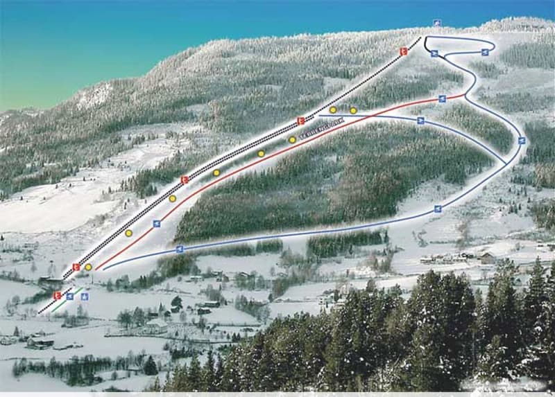 Gol m. Golsfjellet Trail Map 1