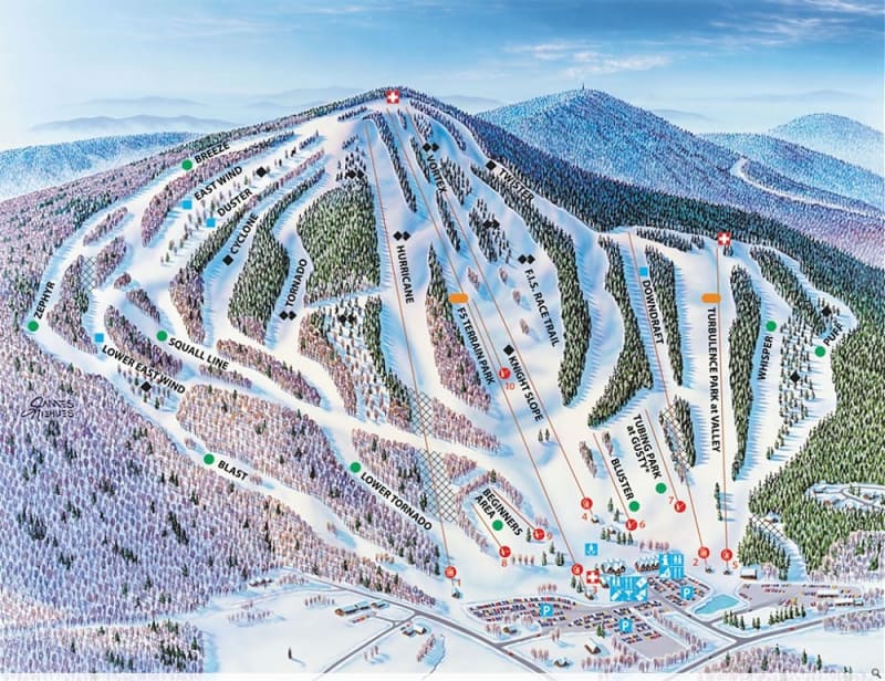 Pats Peak Trail Map 1