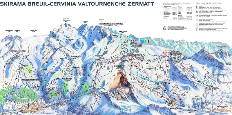 Breuil-Cervinia Trail Map 1