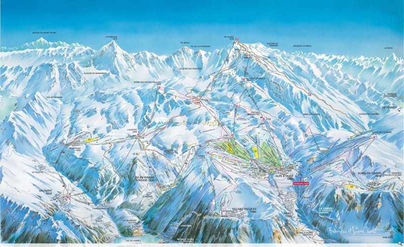 Alpe d'Huez Trail Map 1