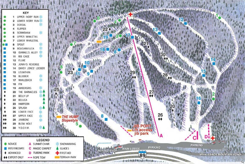 Whaleback Trail Map 1
