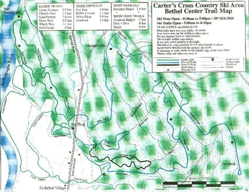 Carters Bethel XC Trail Map 1