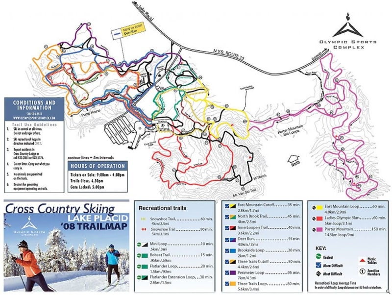 Olympic Sports Complex XC Trail Map 1