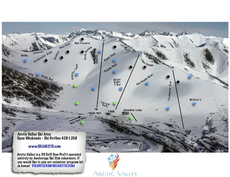 Arctic Valley Trail Map 1