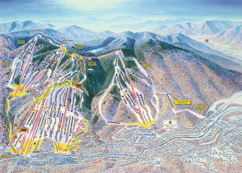 Loon Mountain trail map