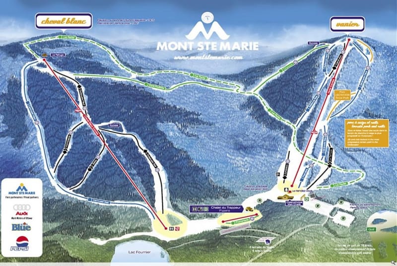 Mont Ste Marie Trail Map Liftopia 