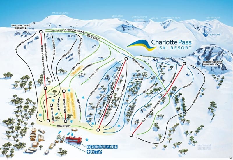 Charlotte Pass Trail Map 1