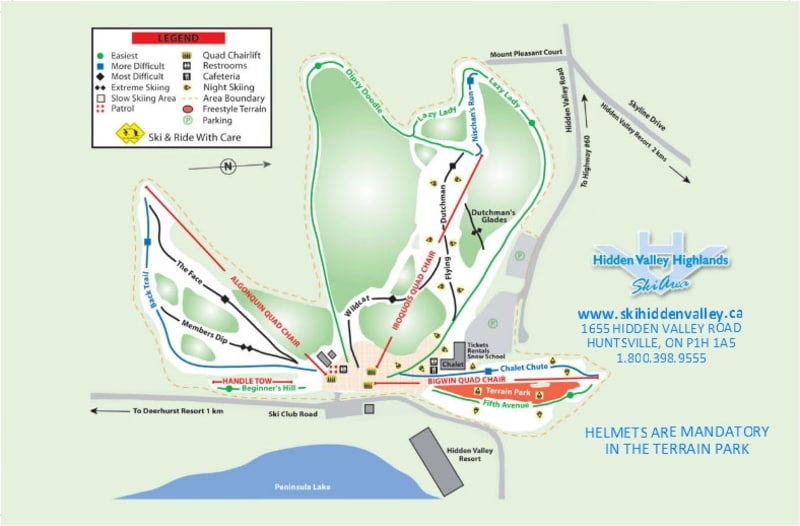 Hidden Valley Highlands Trail Map 1