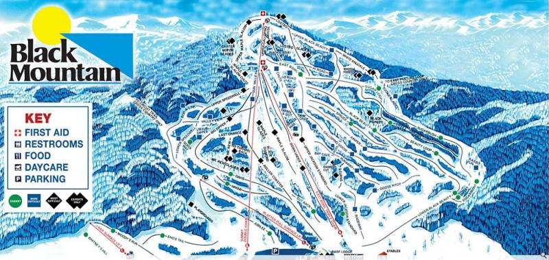 Black Mountain (NH) Trail Map 1