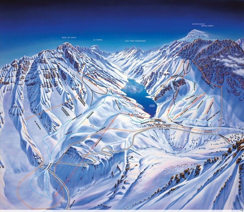 Portillo Trail Map 1