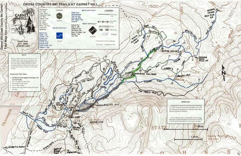 Garnet Hill Lodge XC Trail Map 1