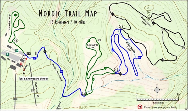 Grand Targhee XC Trail Map 1