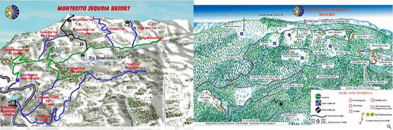 Montecito Lake Resort Trail Map 1