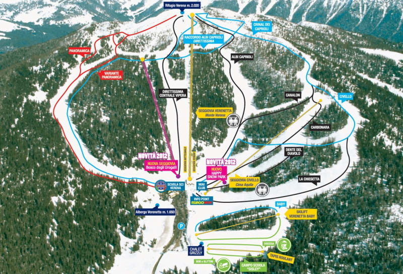 Altopiano di Asiago Trail Map 1