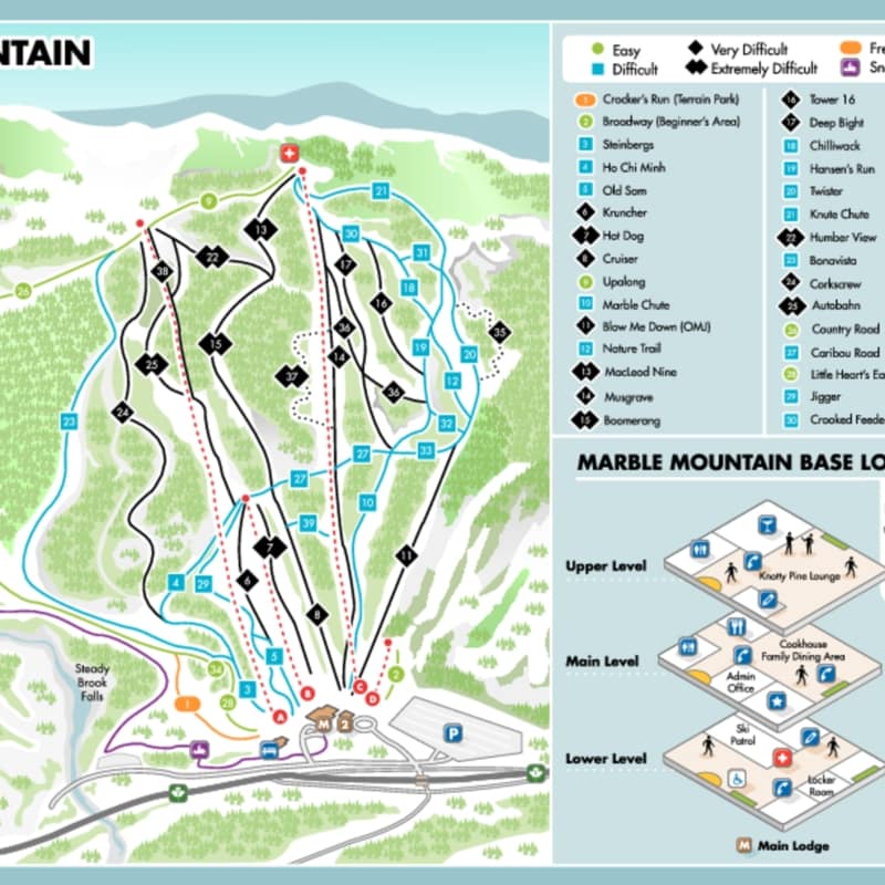 Marble Mountain Trail Map 1