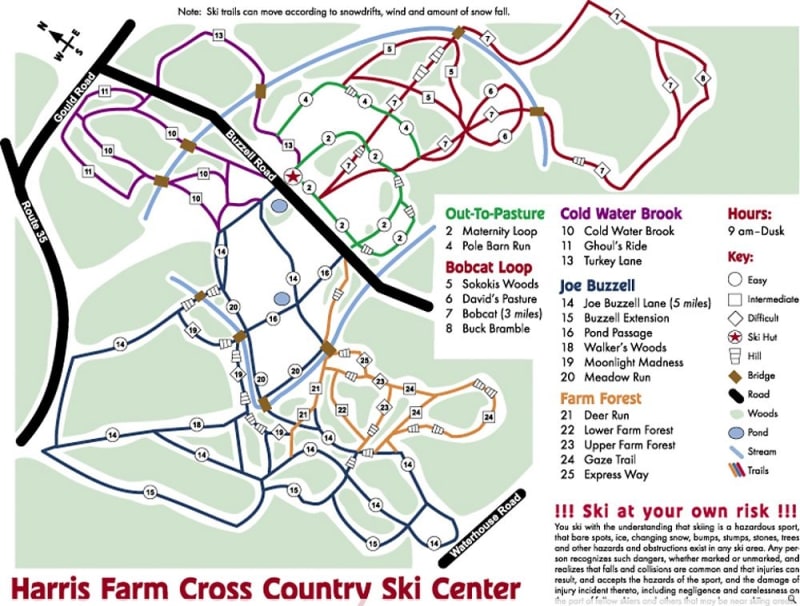 Harris Farm XC Trail Map 1