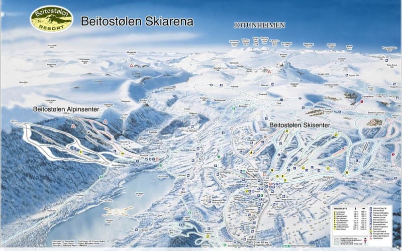 Beitostolen Trail Map 1