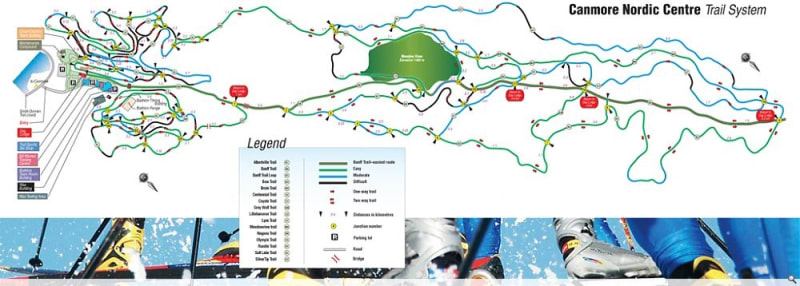 Canmore Provincial Park XC Trail Map 1
