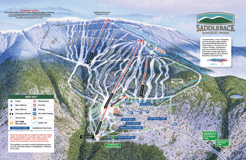 Saddleback trail map