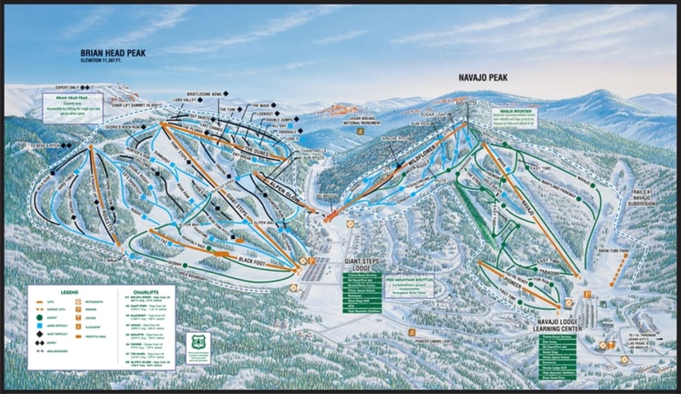 Brian Head Ski Resort Map Brian Head Trail Map | Liftopia