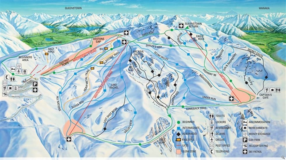 Cardrona Alpine Resort Trail Map | Liftopia