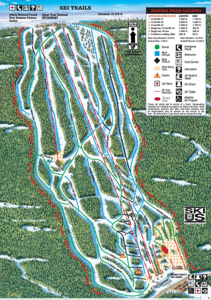 Sandia Peak Trail Map Liftopia