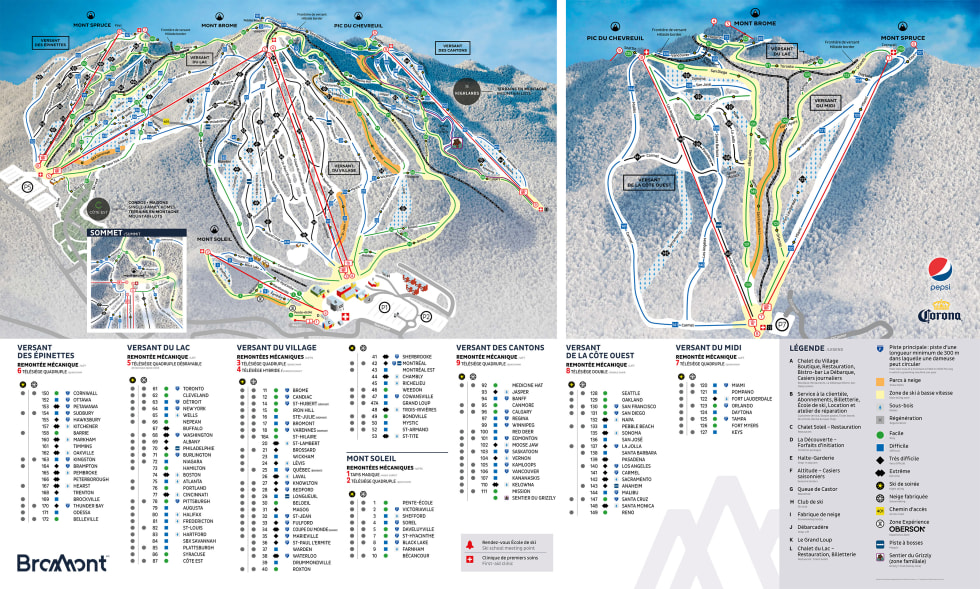 Bromont Montagne Dexpériences Trail Map Liftopia