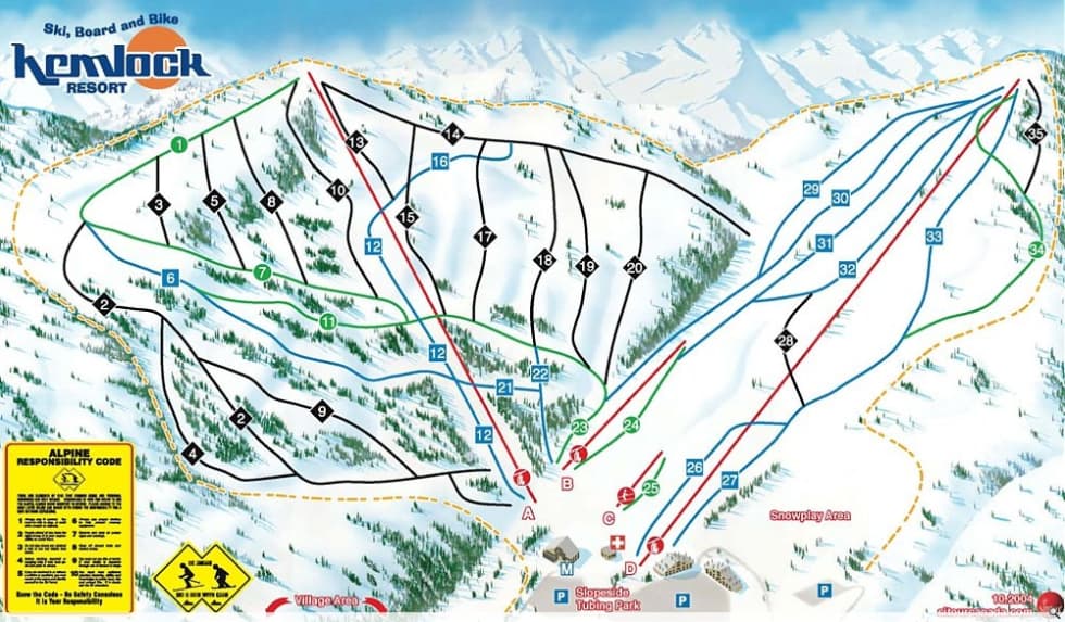 Hemlock Resort Trail Map Liftopia
