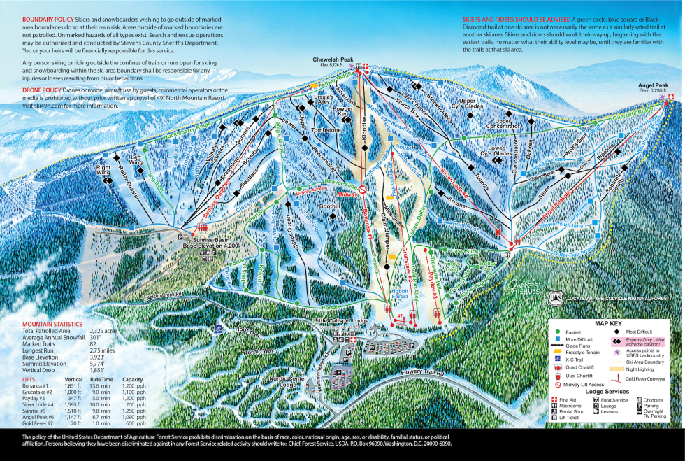 49 Degrees North Trail Map 49 Degrees North Trail Map | Liftopia 49 Degrees North Trail Map 49 Degrees North Trail Map | Liftopia